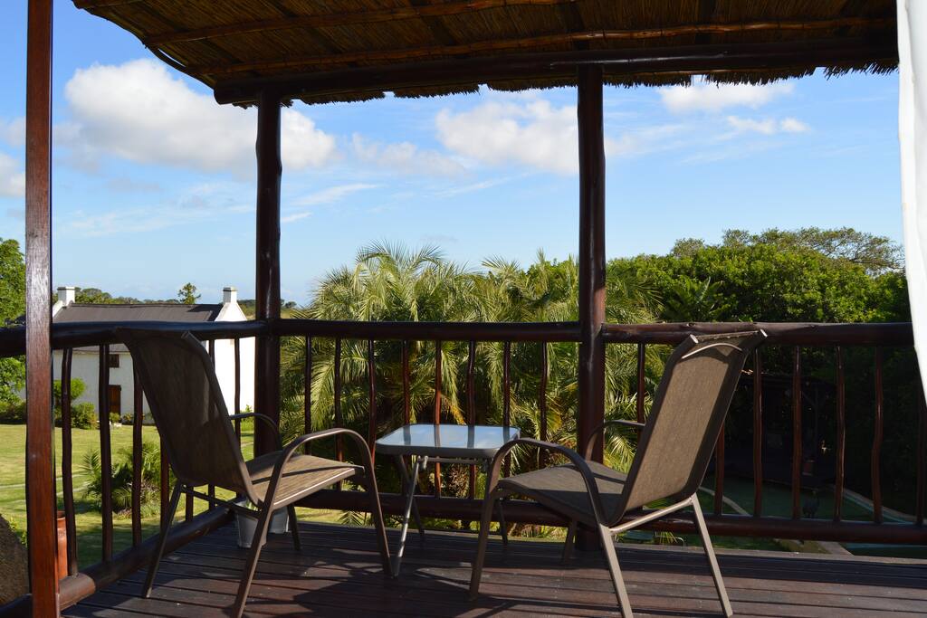 Fantastic upstairs balcony.