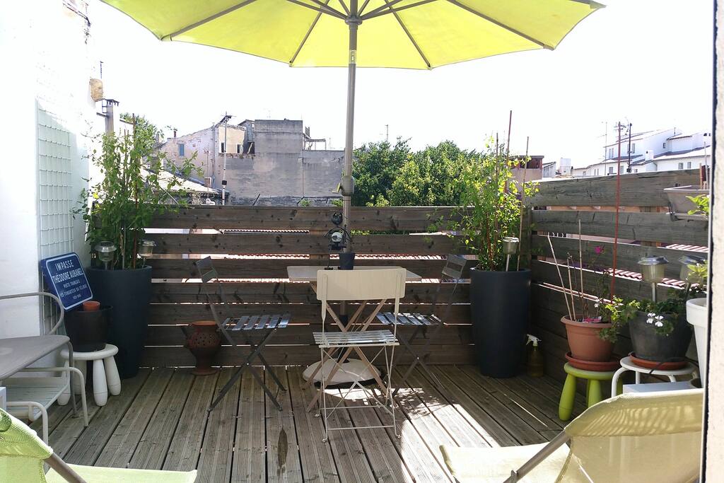 La terrasse privative de votre chambre