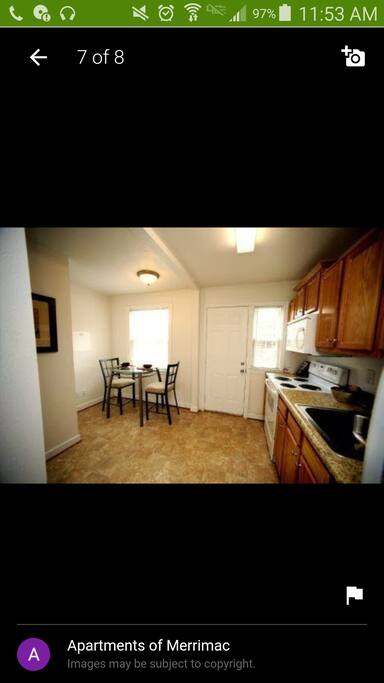 The apartment is UNFURNISHED but will have a blowup bed