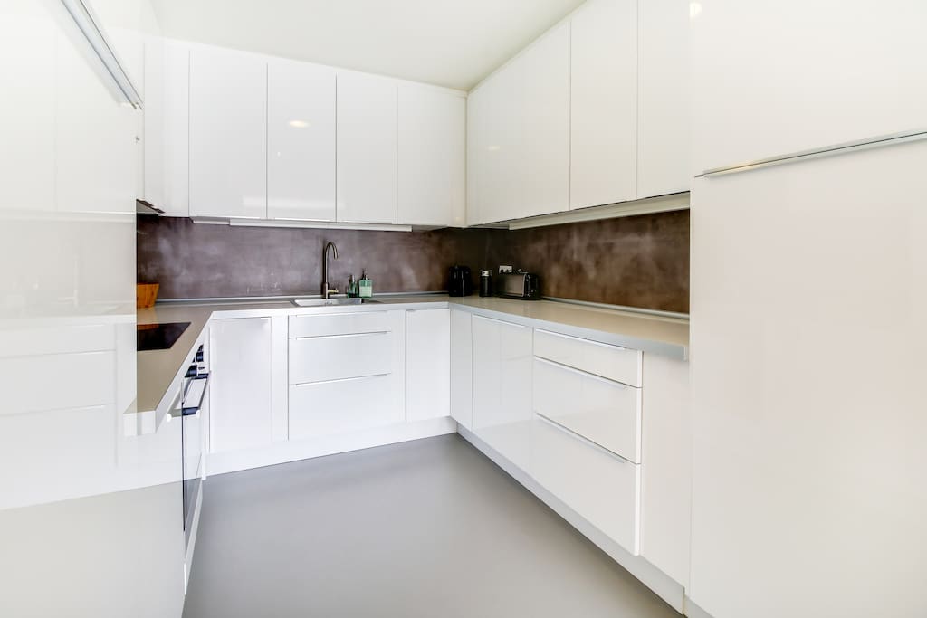 Modern fully equipped kitchen