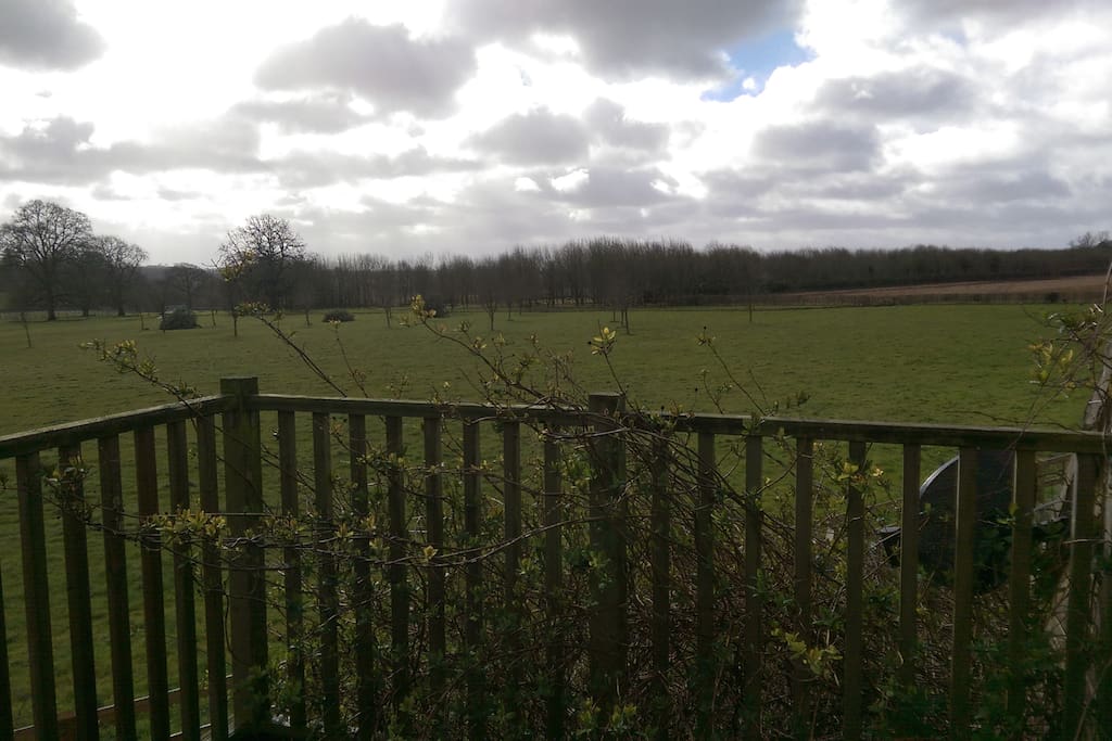 Beautiful views over the Hadspen Estate from the balcony
