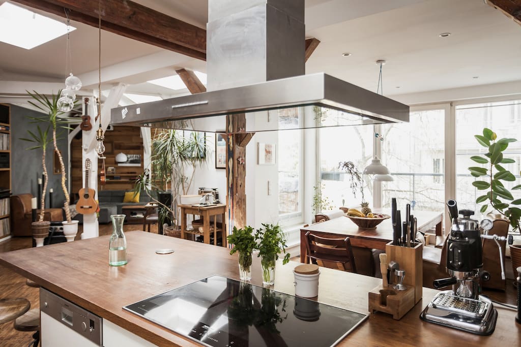 A wonderful view to cook.