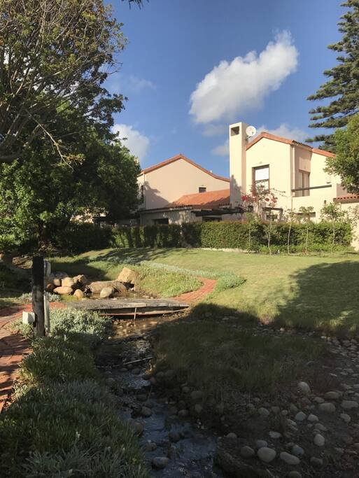 View of the house from the river.