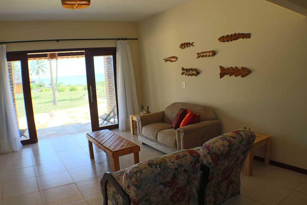 Sala com vista para o mar!