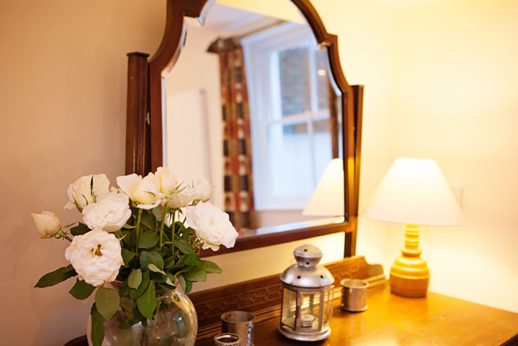 The dressing table is ideal for those last minute touches