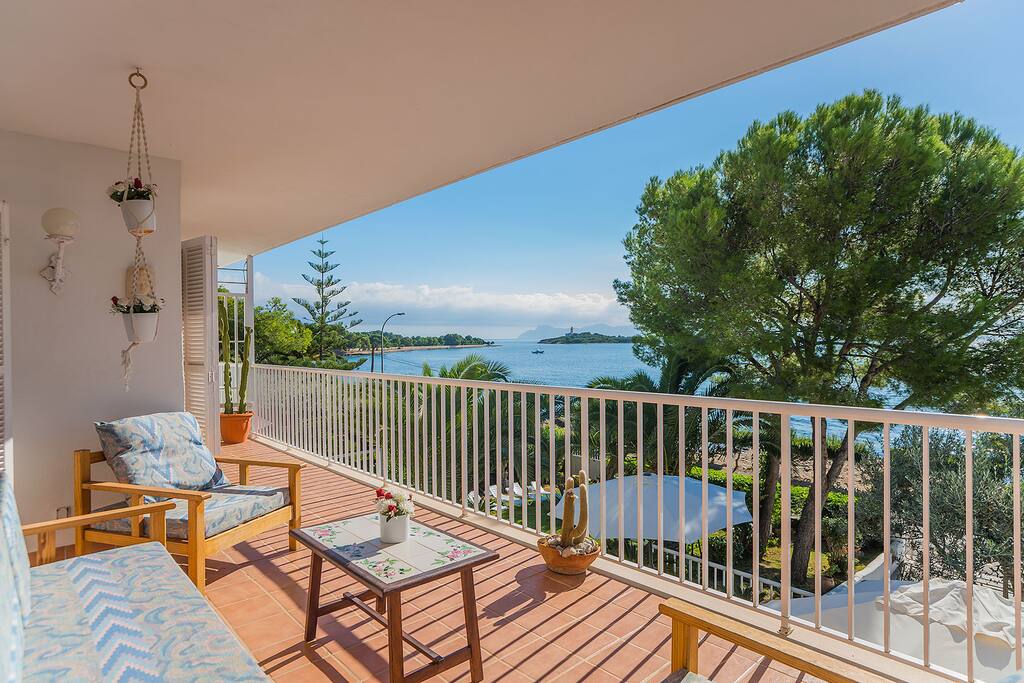 Rest area and beach view