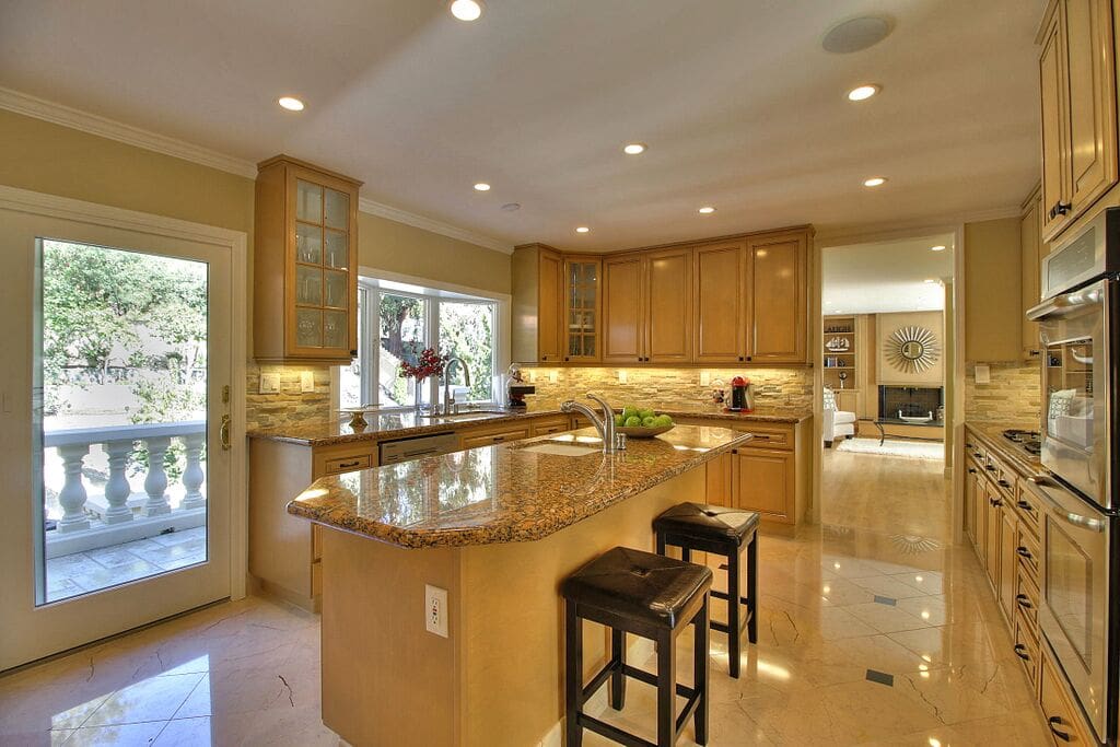 Warm and inviting kitchen