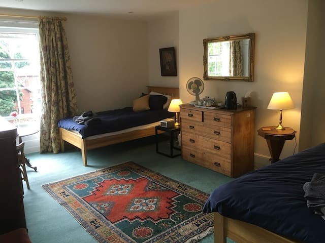 Twin Bedroom Georgian Town House Cathedral View