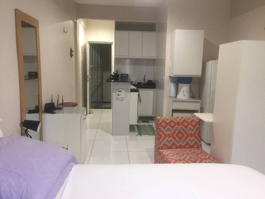 visão geral do quarto