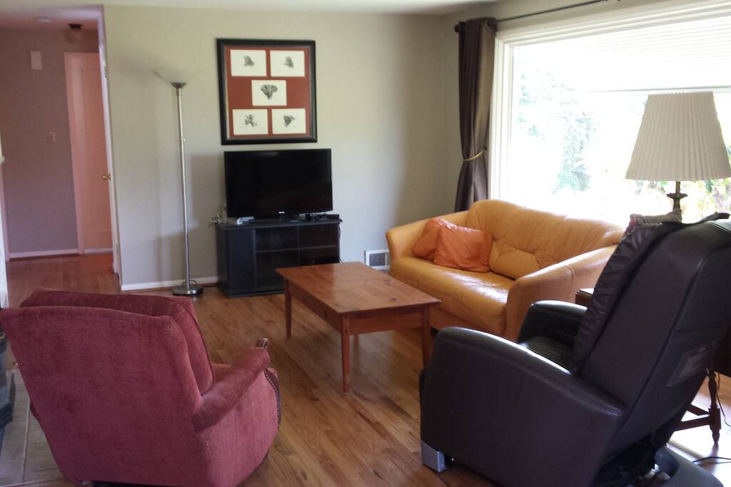 Smart TV and Massage Chair make for Living Room enjoyment