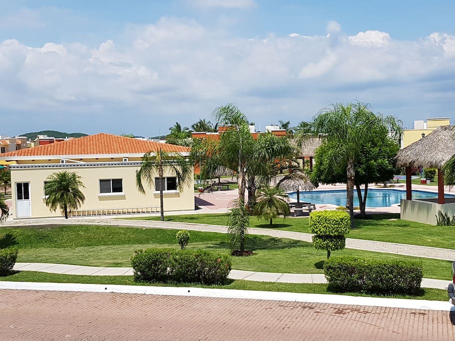 Pool view from the house(second floor)