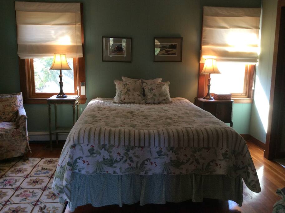 Bedroom #1. Queen Bed. Private bathroom attached.