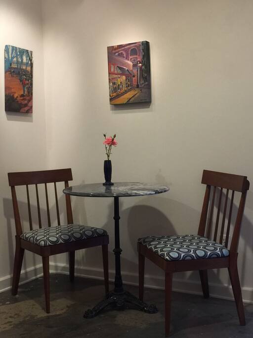 Table setting for two