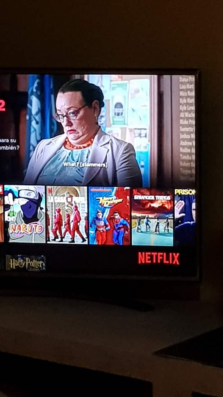 Service Neflix sur Smart TV.