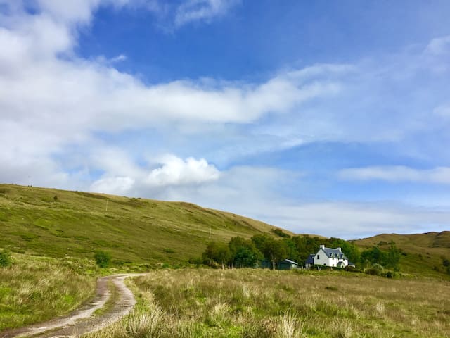 Kinbreac (house on the hill, overlooking the loch)