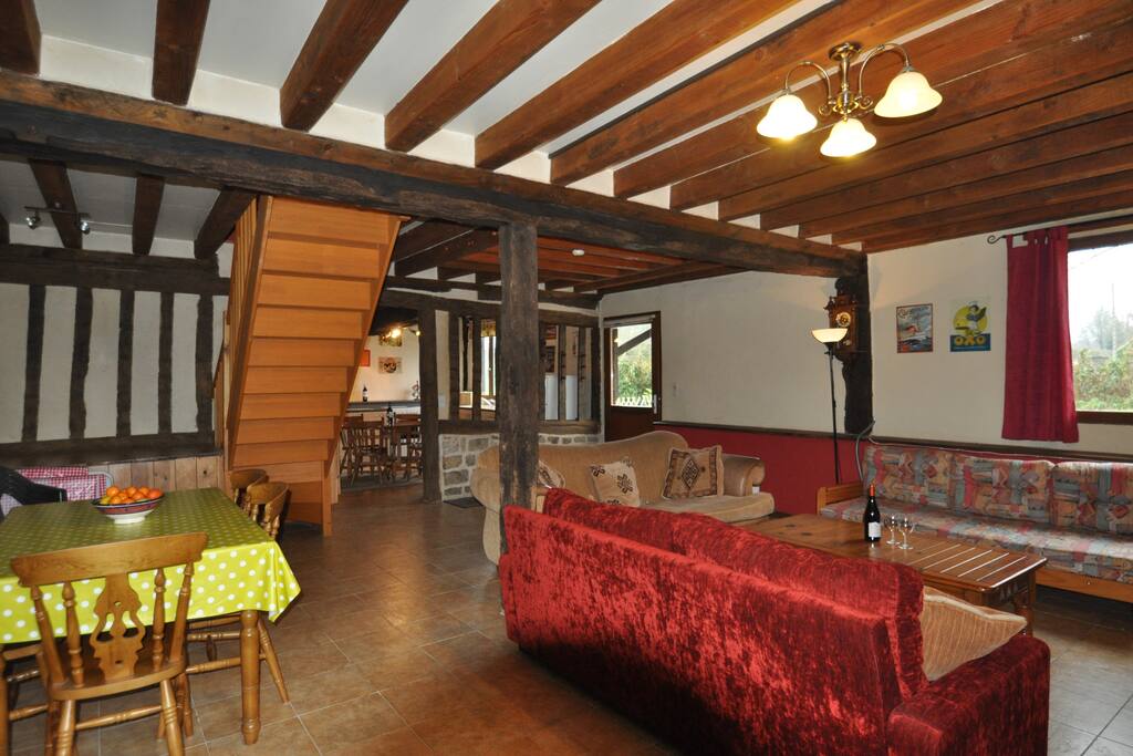Dining area. Tables can be arranged to seat 16 or more.