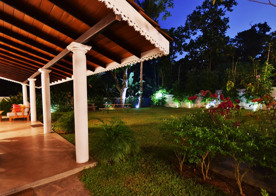Veranda at night