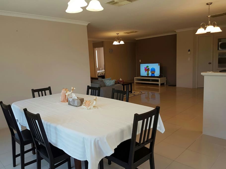 Open plan living, with new furniture