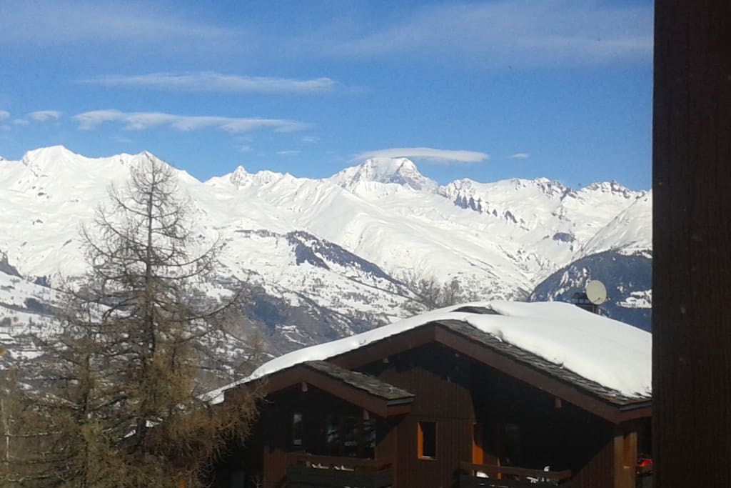 balcon avec vue Mont Blanc