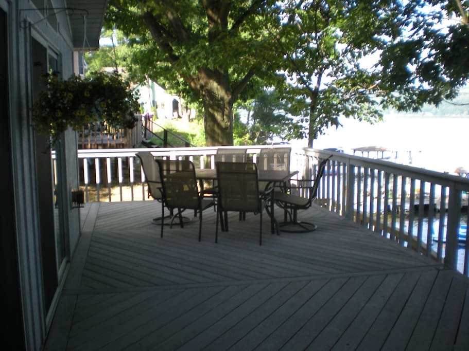 Spacious deck with great views