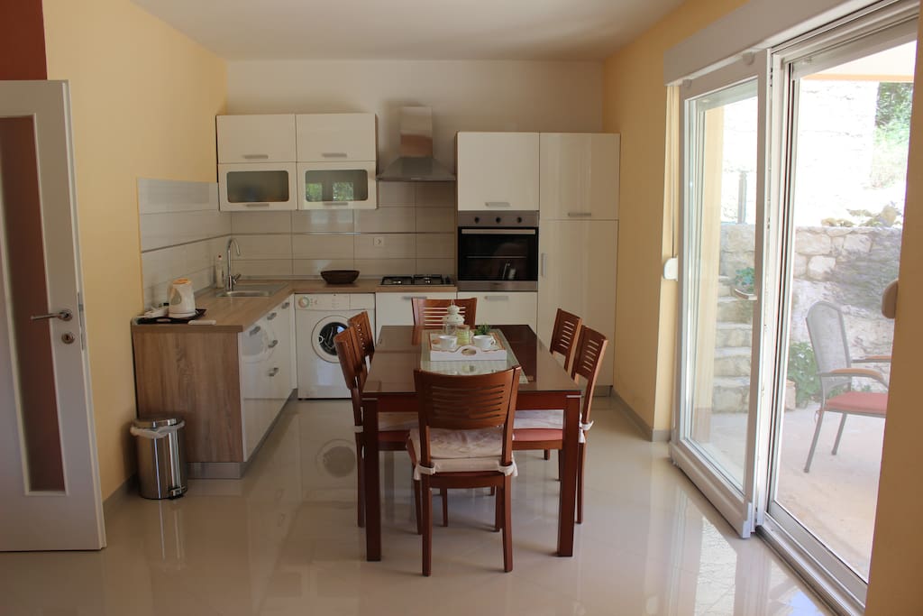 Kitchen and dining area