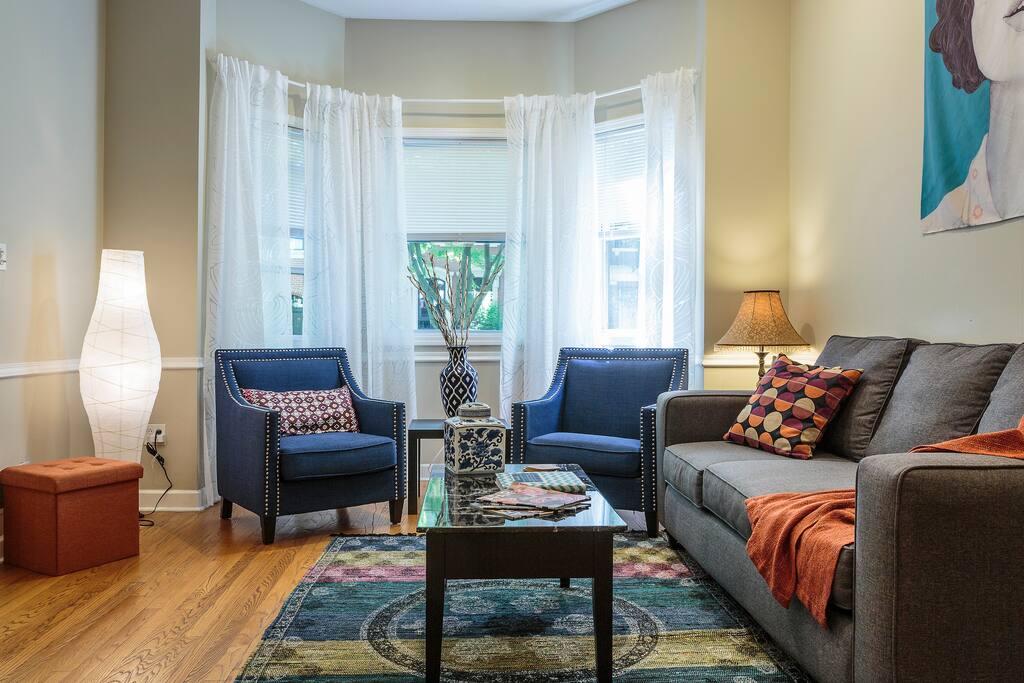 Living Room And Bay Window