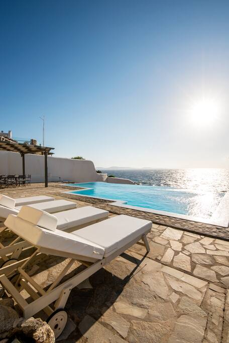 Beautiful terrace with one of the most beautiful views to relax