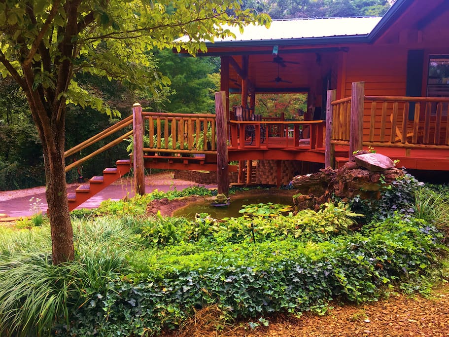 Also gardens and Goldfish ponds with cascading waterfalls surround the home.