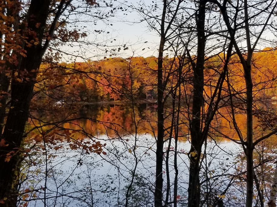Fall colors on the lakes