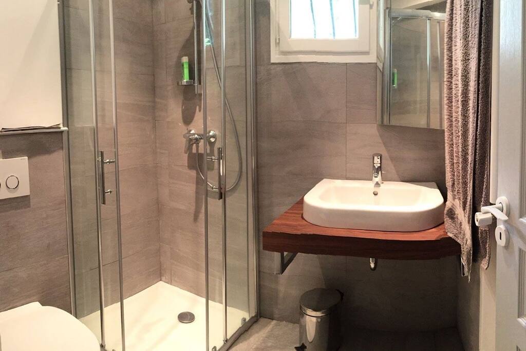 Cabinet de toilette avec wc