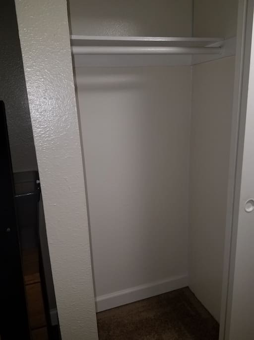 Closet is free for guest use. I dont keep things in there.