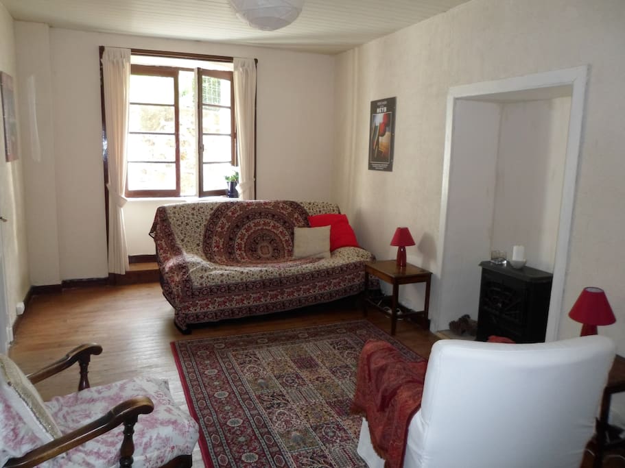 Living room with sofa bed