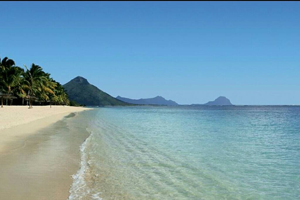 View of Flic en Flac beach