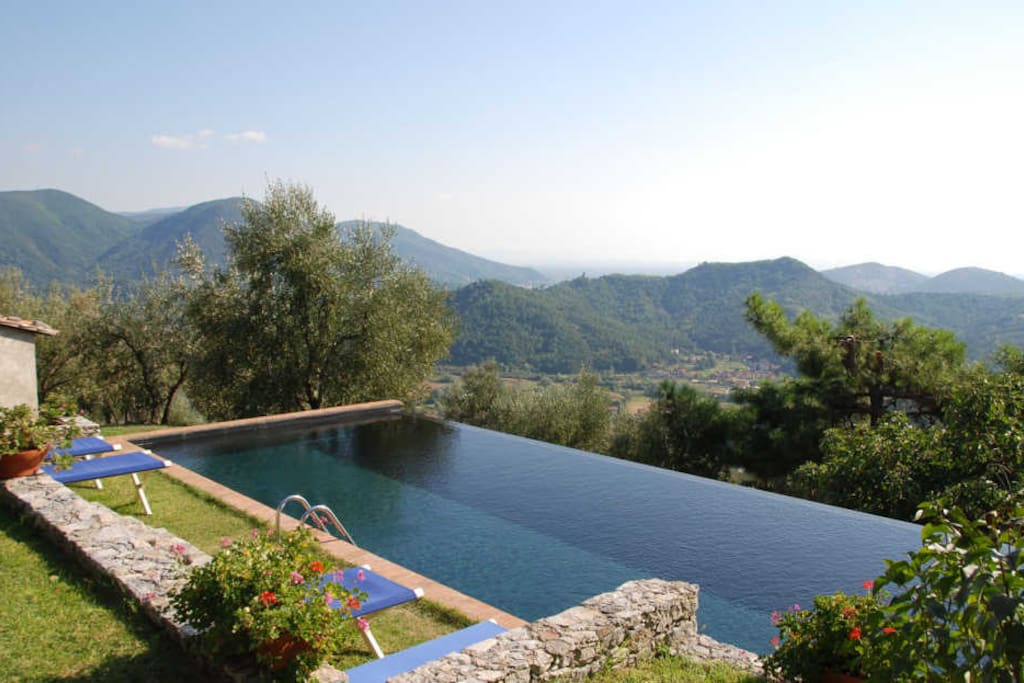Swimming pool and view
