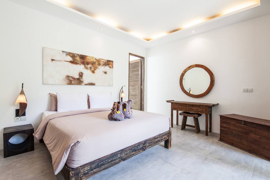 first bedroom of Villa Tiare