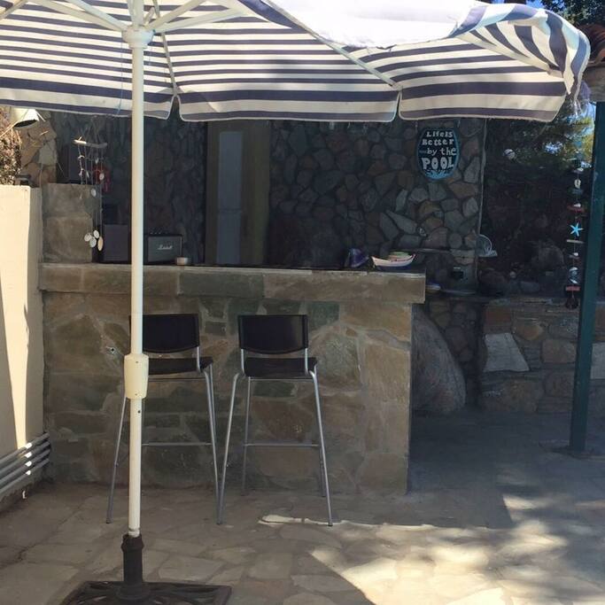 Our pool bar.