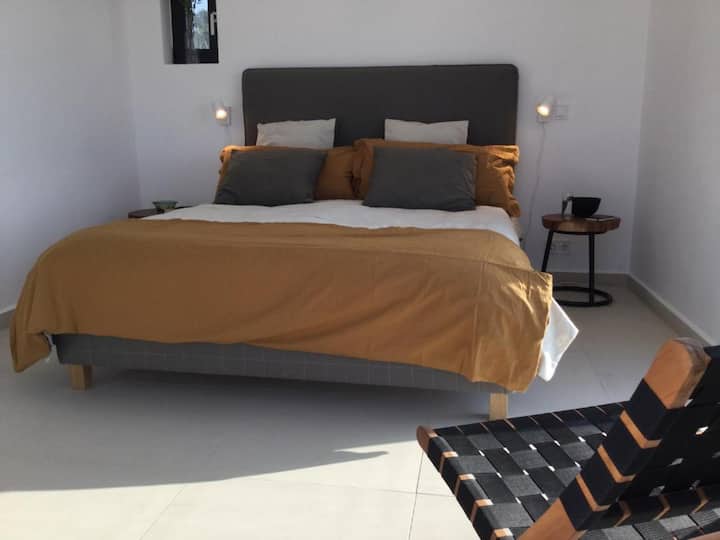 Bedroom 1 with access to main terrace