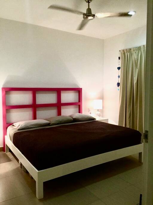 The king size bed