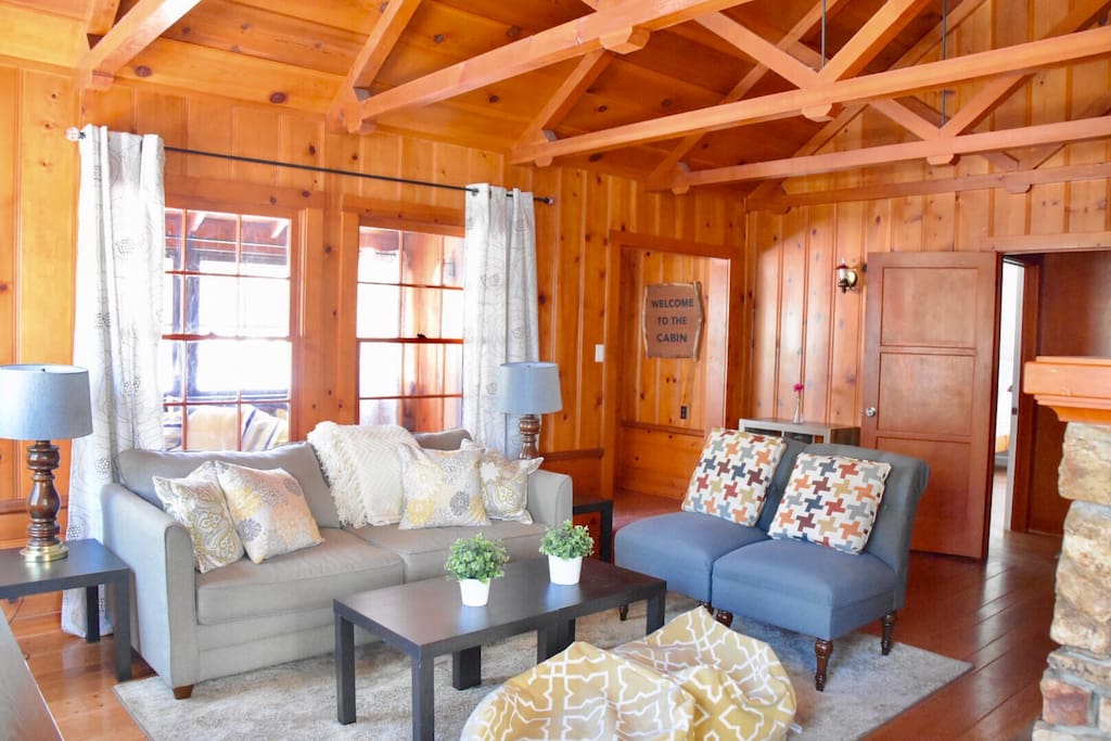 Living room with a sleeper sofa