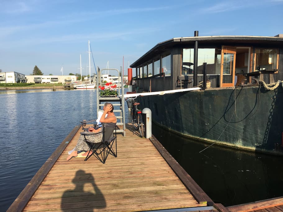 Our private Pier and entrance to Houseboat