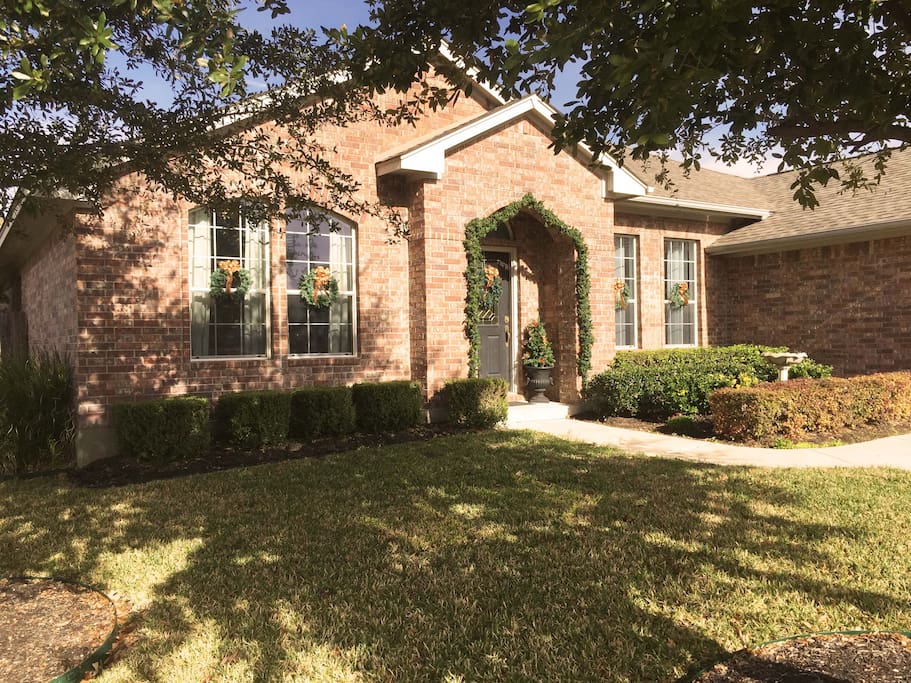The front of the house