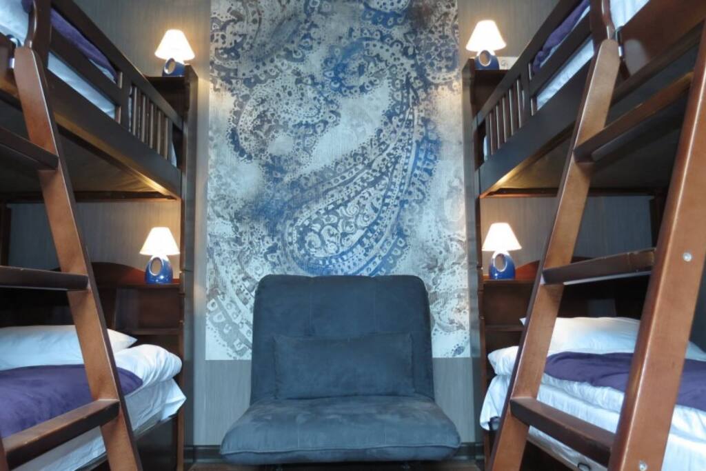 Bunk beds in the loft