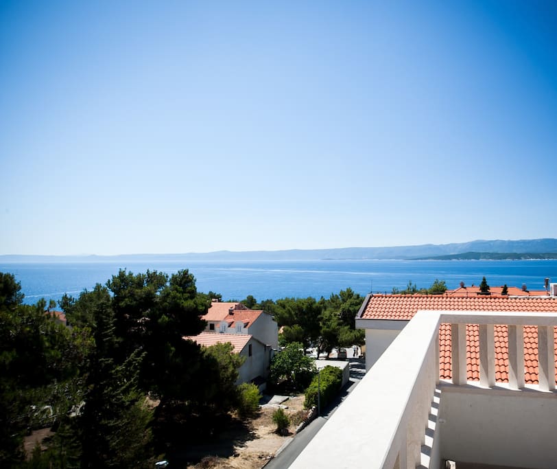 the sea view of island Brac