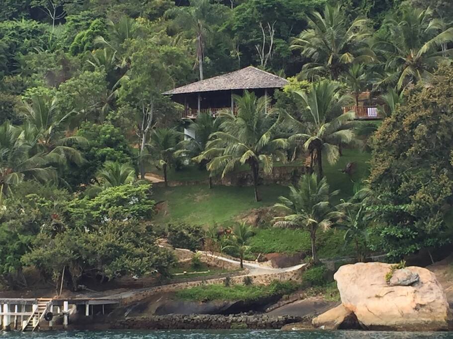 House viewed from the ocean