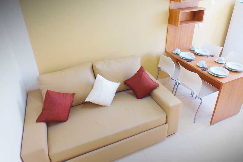 Sala de Estar com Sofa Cama