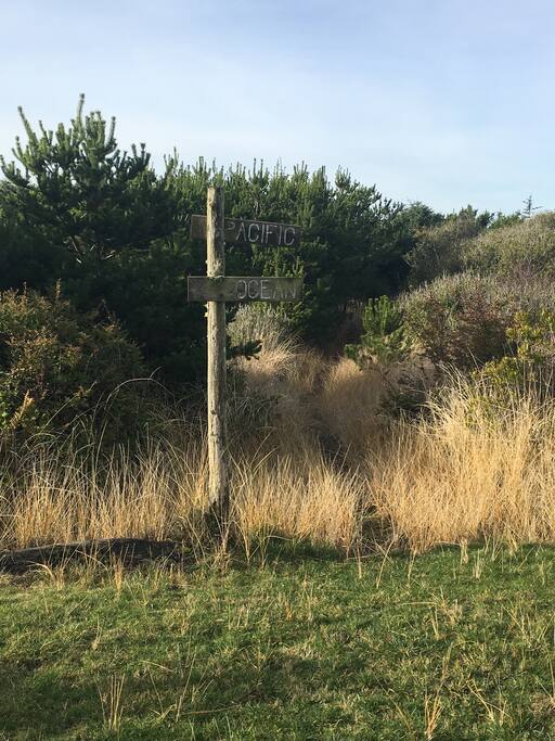 Private path to the beach