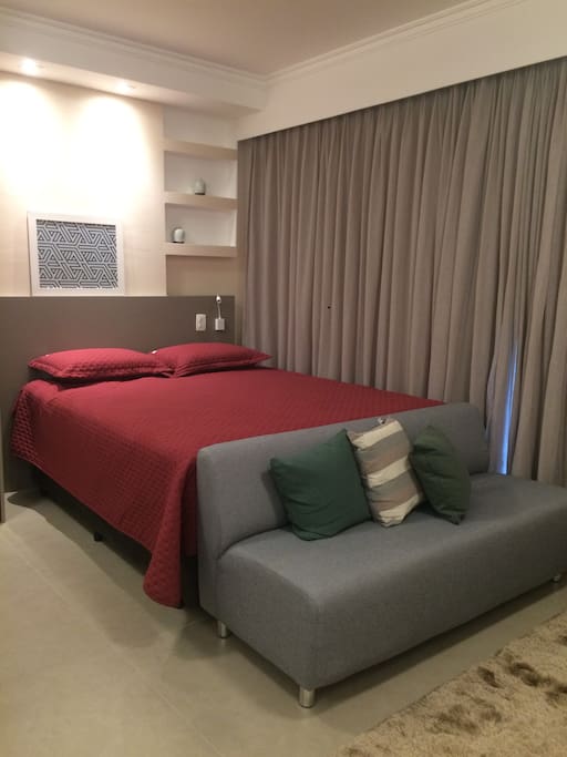 cama bau e sofa