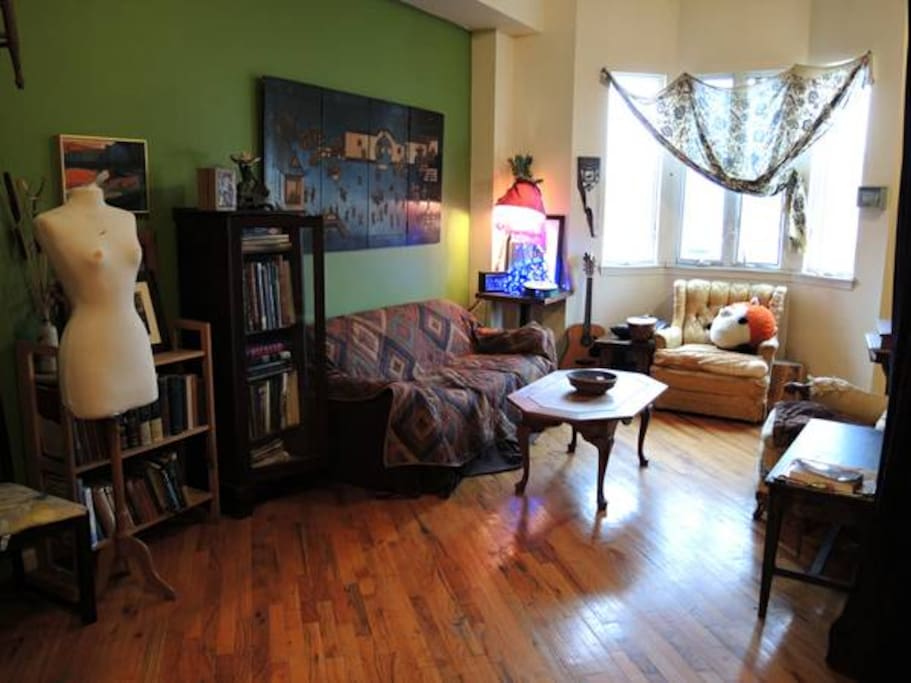 cozy living room space...