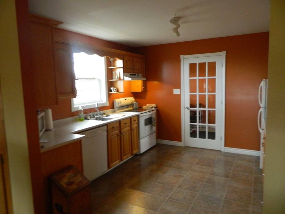 roomy kitchen