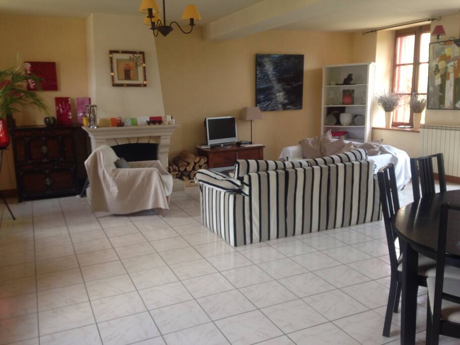 Le salon salle à manger de 50m2